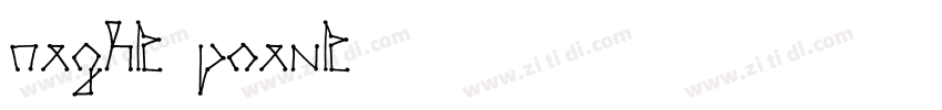 right point字体转换